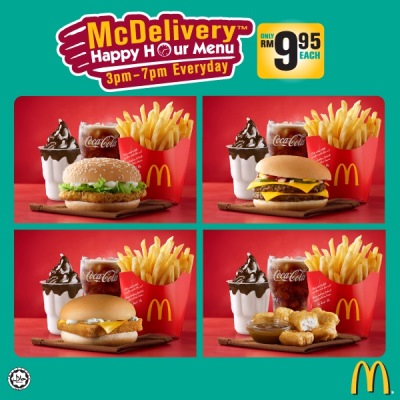 McDelivery Happy Hour Menu