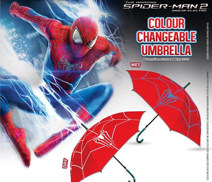 Limited Edition The Amazing Spider-Man 2 Rise of Electro Colour Changeable Umbrella