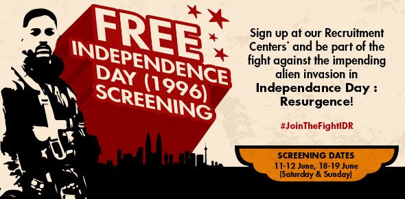 TGV Cinemas - Free Independence Day (1996) Screening