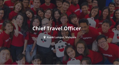 ShopBack Malaysia Search for Chief Travel Officer