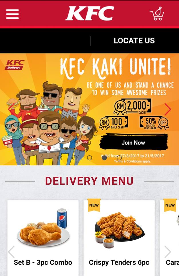 KFC Malaysia Enhanced and Optimised its KFC Delivery Service