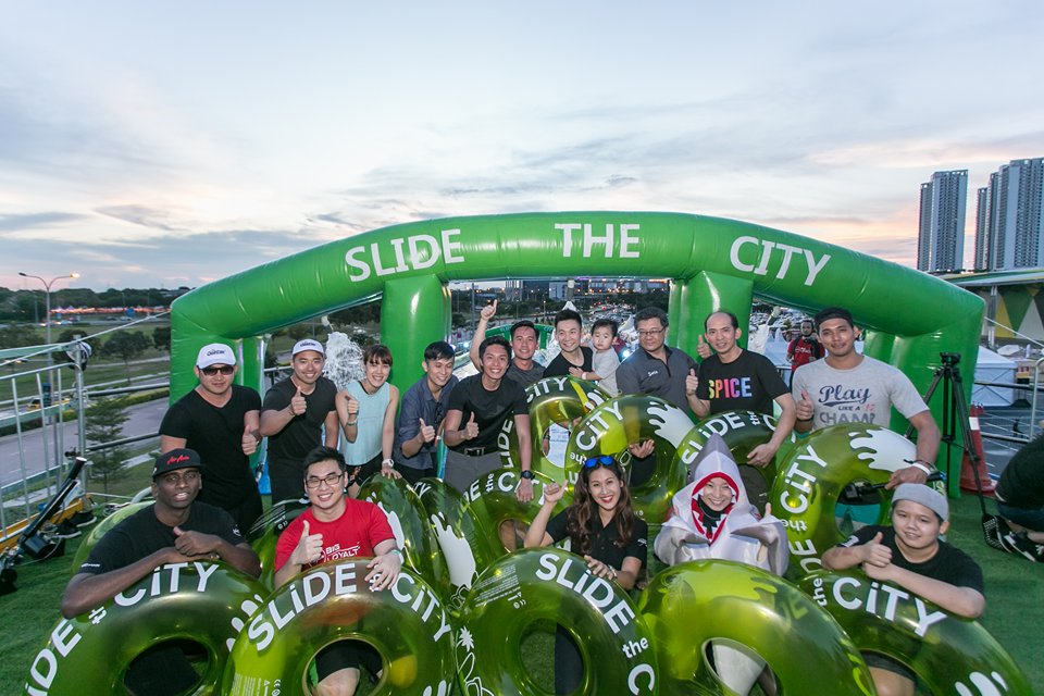 Slide the City Malaysia First Ever Night Slide In South East Asia!