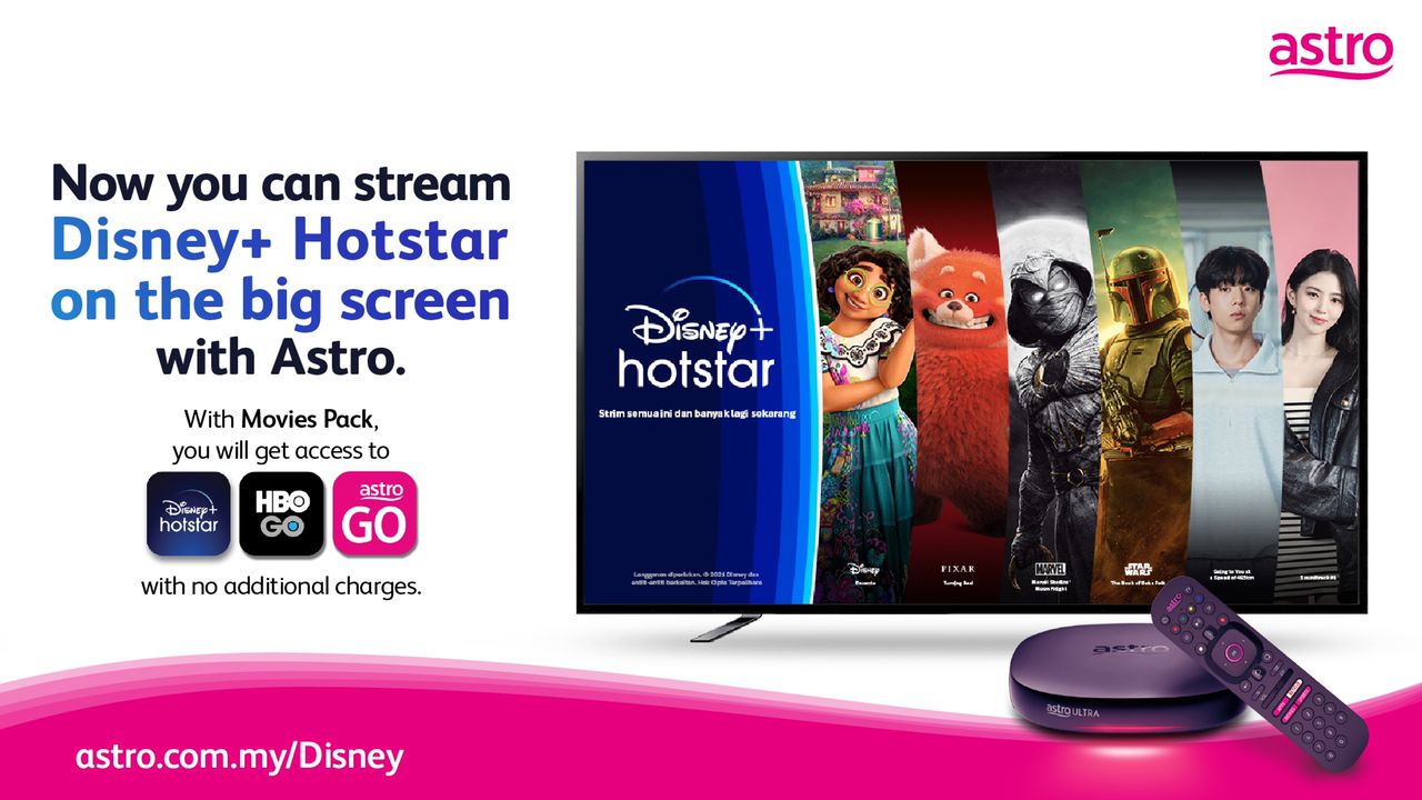 Disney+ Hotstar via Astro Ultra Box