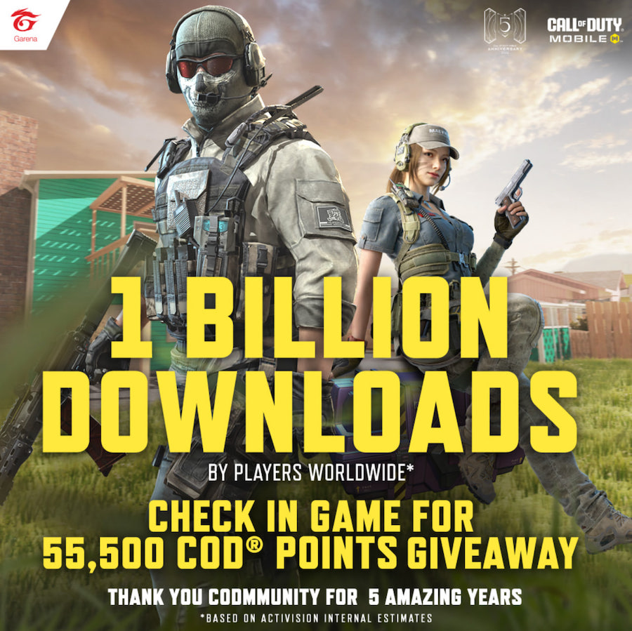 Call of Duty®- Mobile Hits 1 Billion Downloads
