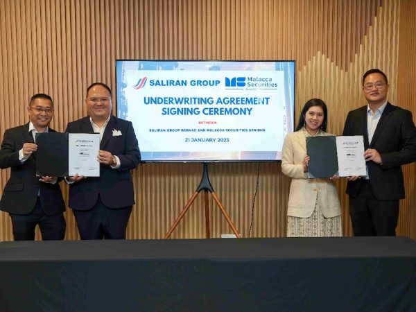 Saliran Group Berhad Signs Underwriting Agreement With Malacca Securities