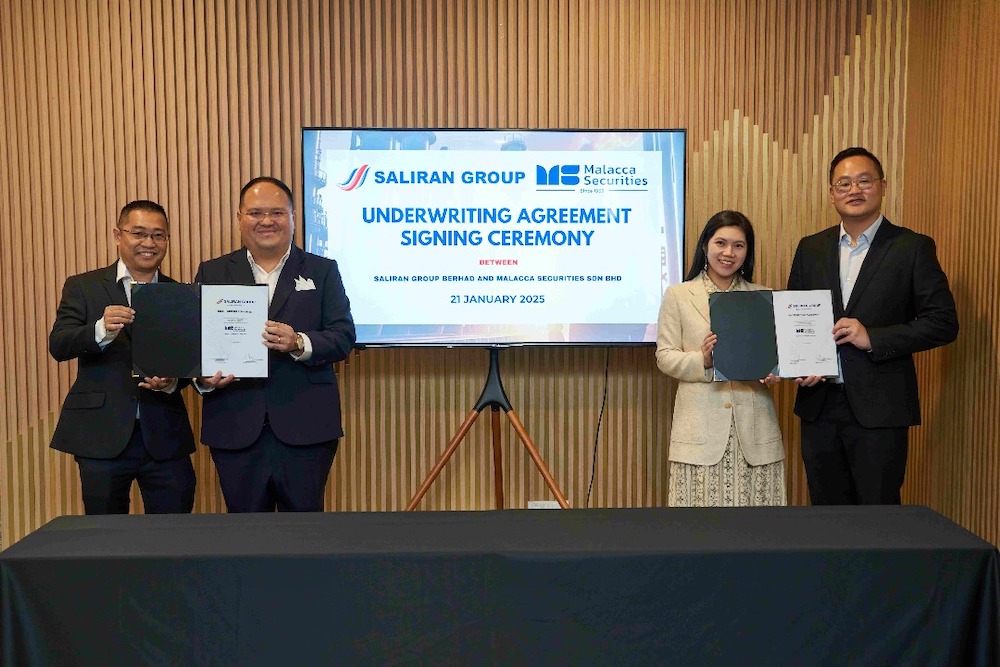 Saliran Group Berhad Signs Underwriting Agreement With Malacca Securities