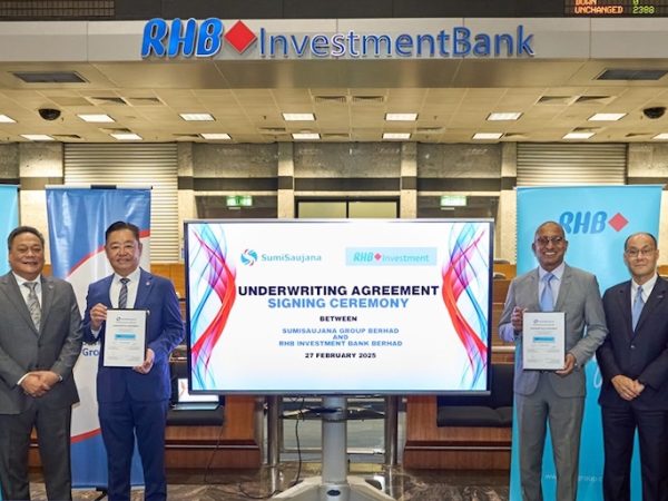 SumiSaujana Group Berhad Signs Underwriting Agreement With RHB Investment Bank Berhad