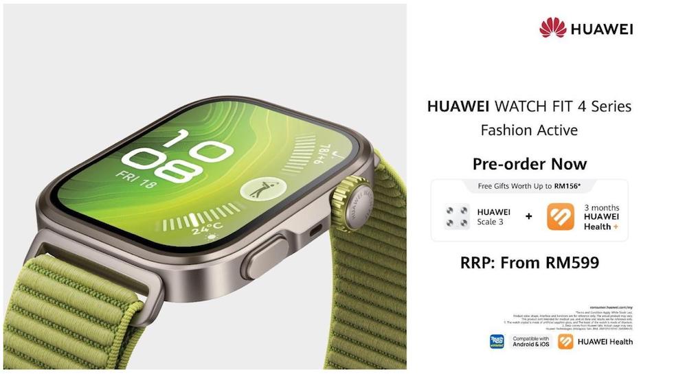 HUAWEI WATCH FIT 4 Series Price Malaysia
