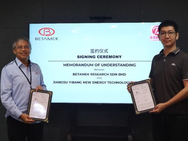 Betamek Research and Jiangsu Yibang Ink Strategic MoU