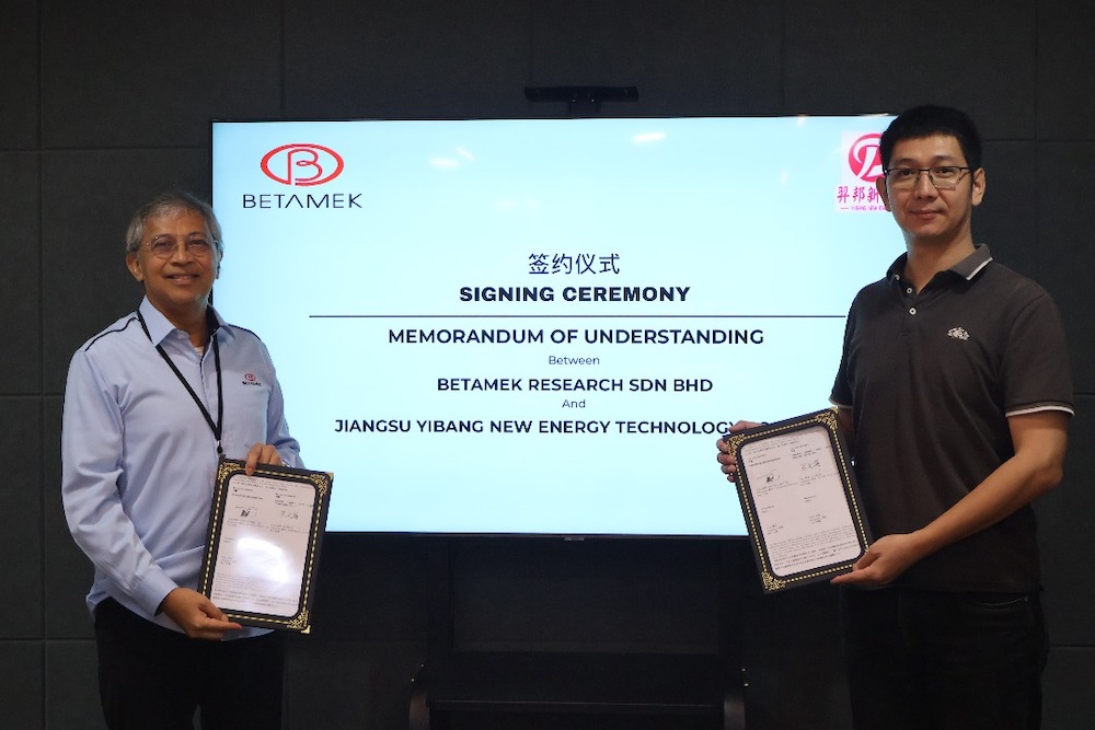 Betamek Research and Jiangsu Yibang Ink Strategic MoU