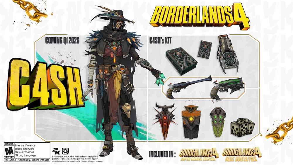 Borderlands 4 Reveals New Vault Hunter C4SH