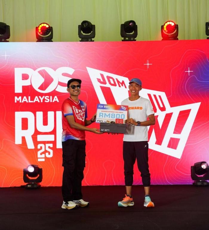 The Pos Malaysia Run 2025 Winner Veteren Men 10km