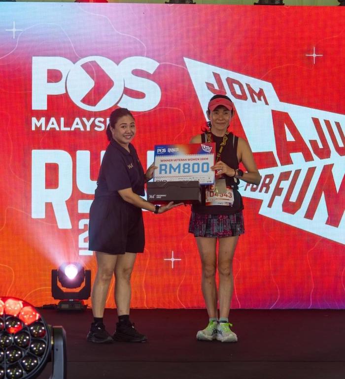 The Pos Malaysia Run 2025 Winner Veteren Women 10km