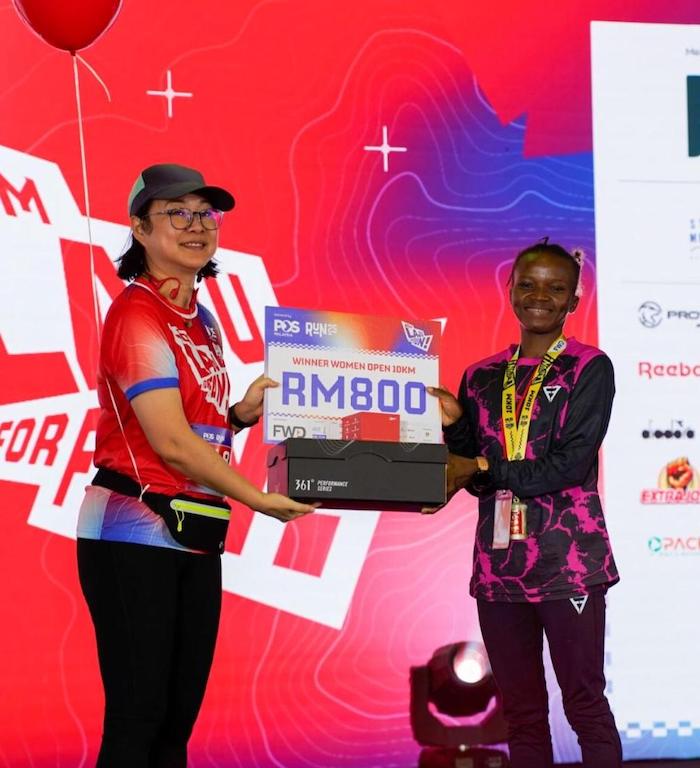 The Pos Malaysia Run 2025 Winner Women Open 10km