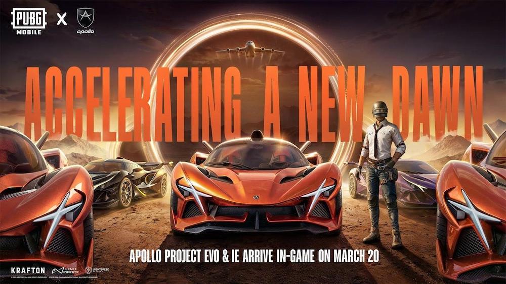 PUBG MOBILE Celebrates Anniversary with Apollo Automobil