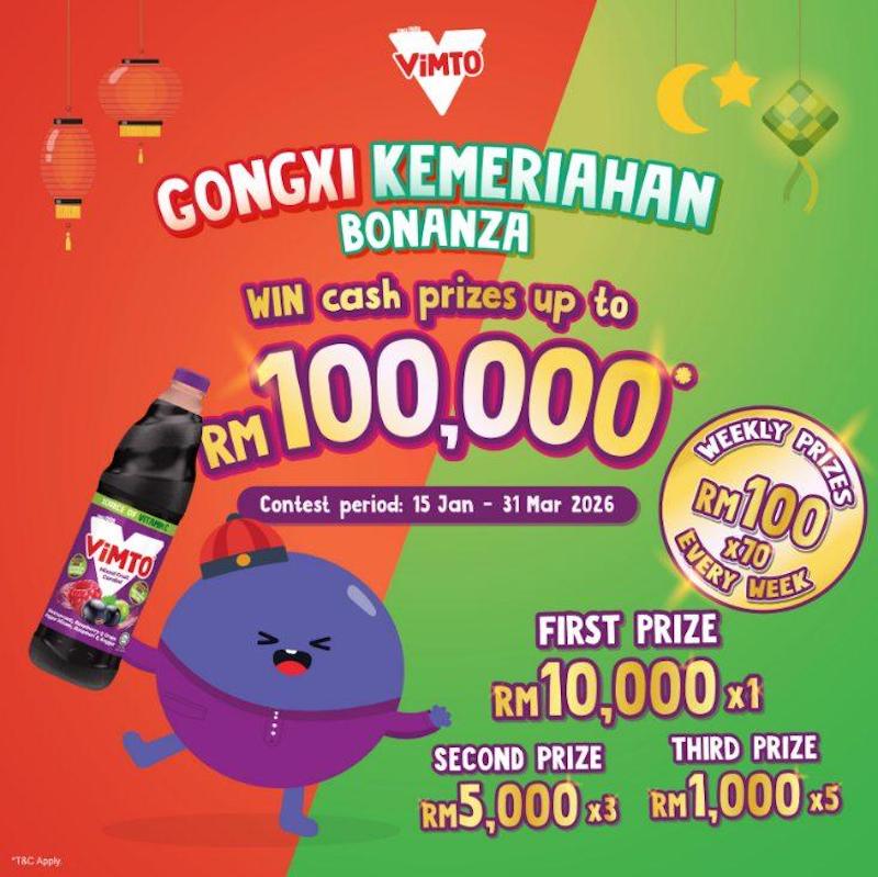 Vimto Malaysia Gongxi Kemeriahan Bonanza Campaign