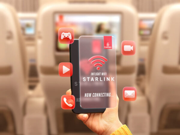 Emirates A380 Debuts World-First Starlink Internet