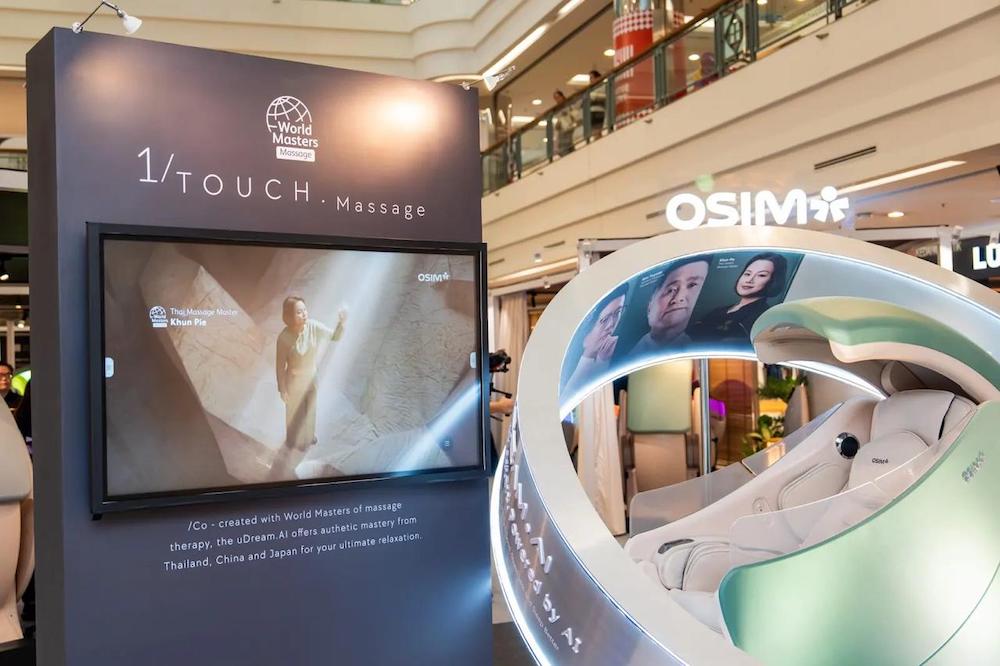 OSIM uDream.AI massage technology OSIM uDream.AI massage technology