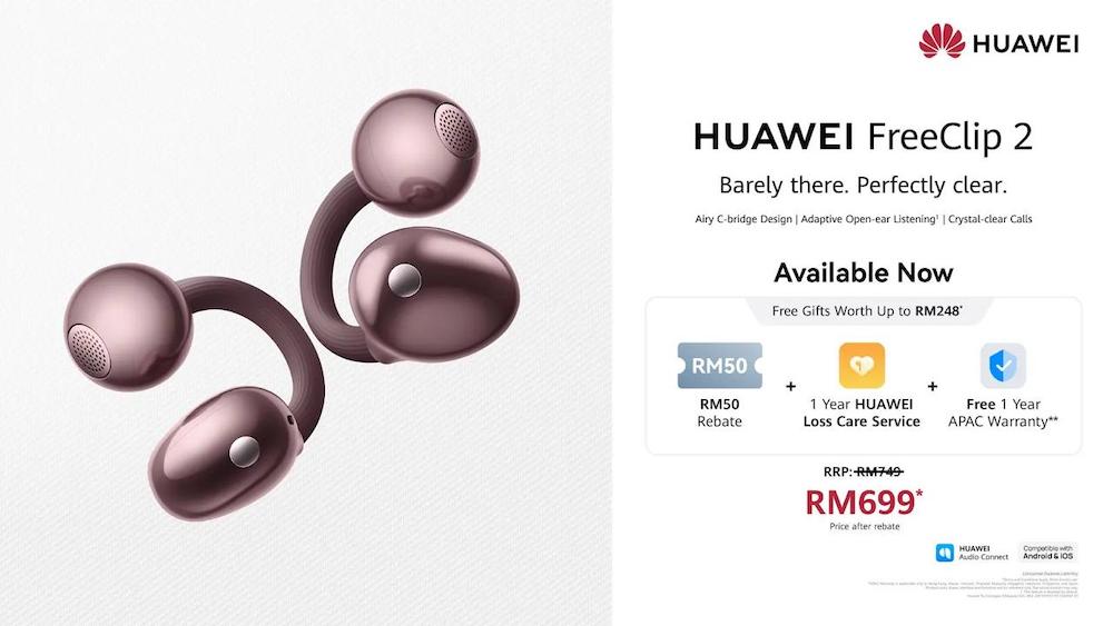 HUAWEI FreeClip 2 Berry Blue Malaysia Price HUAWEI FreeClip 2 Berry Blue Malaysia Price