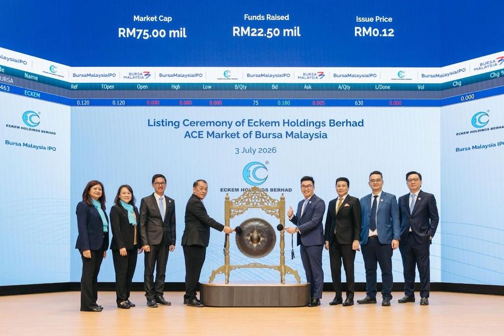 Eckem Holdings Berhad Debuts on ACE Market