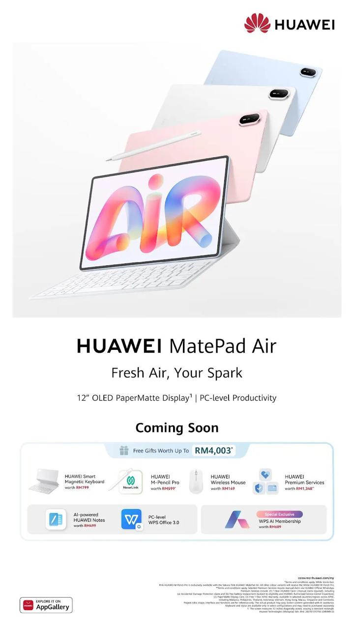 Coming Soon HUAWEI MatePad Air Coming Soon HUAWEI MatePad Air