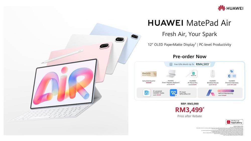 HUAWEI MatePad Air Pre-Order Malaysia HUAWEI MatePad Air Pre-Order Malaysia