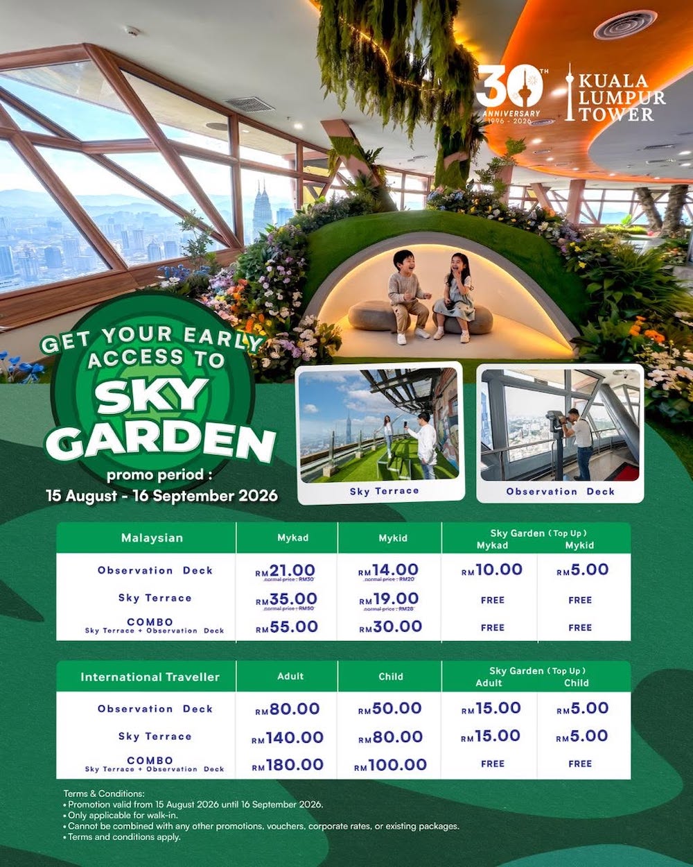 Promo Sky Garden Menara Kuala Lumpur Promo Sky Garden Menara Kuala Lumpur