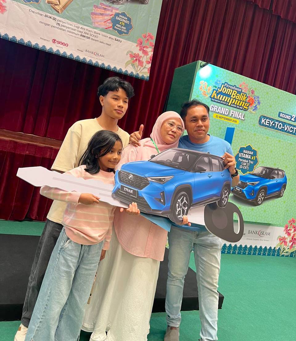 Winner Perodua Traz in SOGO & Bank Islam “Jom Balik Kampung” Campaign